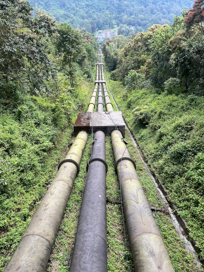 Pipelines on the Mountainside